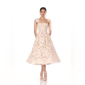 NEW BRONX AND BANCO SABRINA WHITE MIDI DRESS